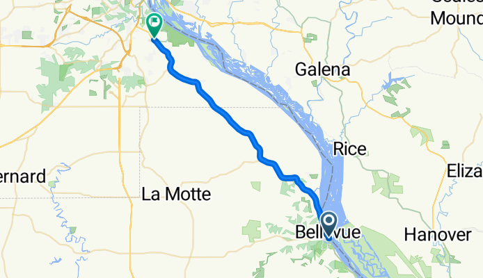 501–599 S Riverview St, Bellevue to 7972–7998 Olde Massey Rd, Dubuque