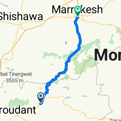De Avenue Mohammed V, Ouled Berhil à Unnamed Road, Marrakech