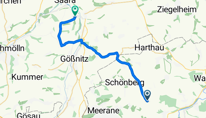 Weidensdorfer Straße 12, Schönberg nach Zürchau 24, Nobitz