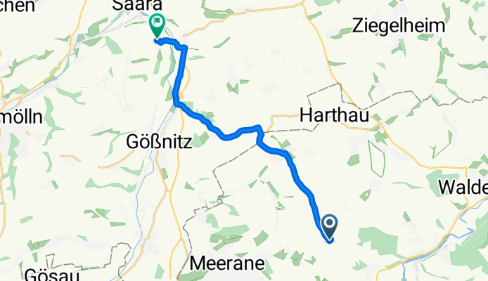 Weidensdorfer Straße 12, Schönberg nach Zürchau 21, Nobitz