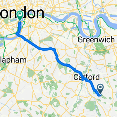 58 Shroffold Road, Bromley to 1 Parliament Sq, London
