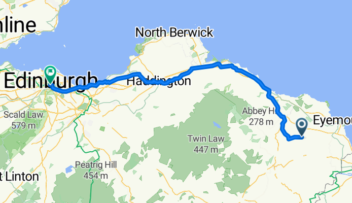 Auchencrow, Auchencrow, Eyemouth to St Giles Cathedral, 194 High St, Edinburgh