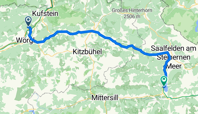 Kreithweg 1, Niederbreitenbach nach Loferer Bundesstraße 8, Zell am See