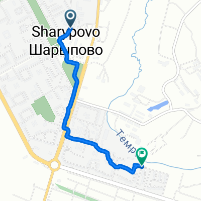 От 1-й Микрорайон, 11, Шарыпово до Пионерный Микрорайон, 164, Шарыпово