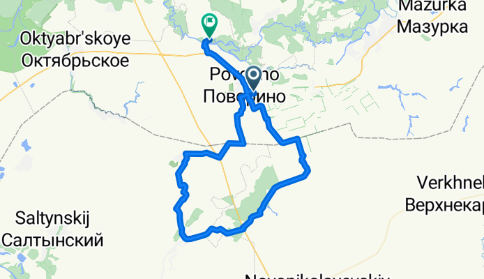 маршрут с Первомайская улица 7, Поворино