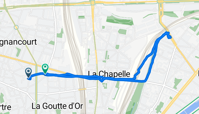 De 85 Rue de Clignancourt, Paris à 43Bis Rue Marcadet, Paris