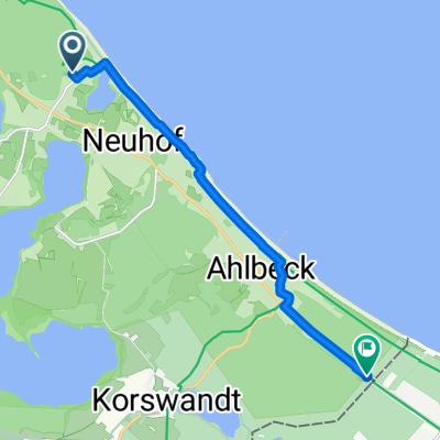 Kirchstraße 2, Heringsdorf nach Swinemünder Chaussee 11, Heringsdorf