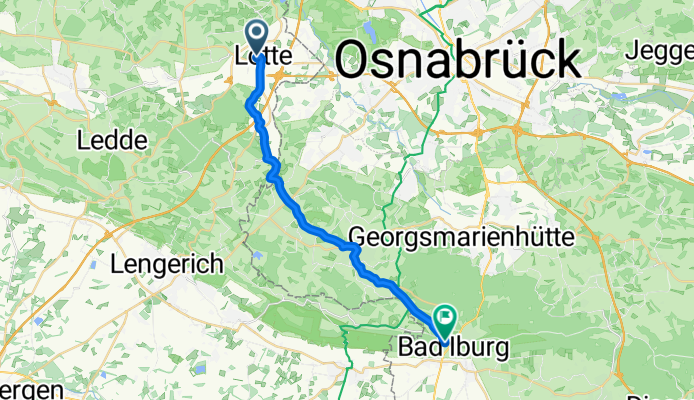 Dammstraße 9A, Lotte nach Charlottenburger Ring 46, Bad Iburg