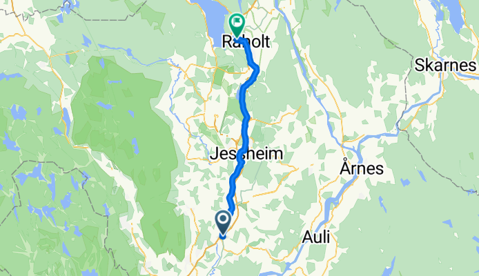 Rugdeveien, Frogner to Låkegutua 12, Råholt