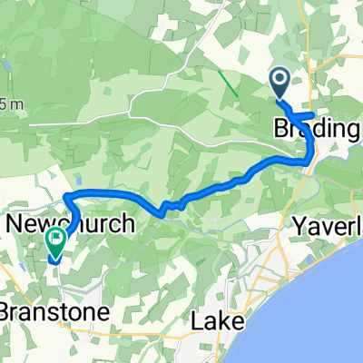 West Lane, Brading, Sandown to Harbors Lake Lane, Newchurch, Sandown