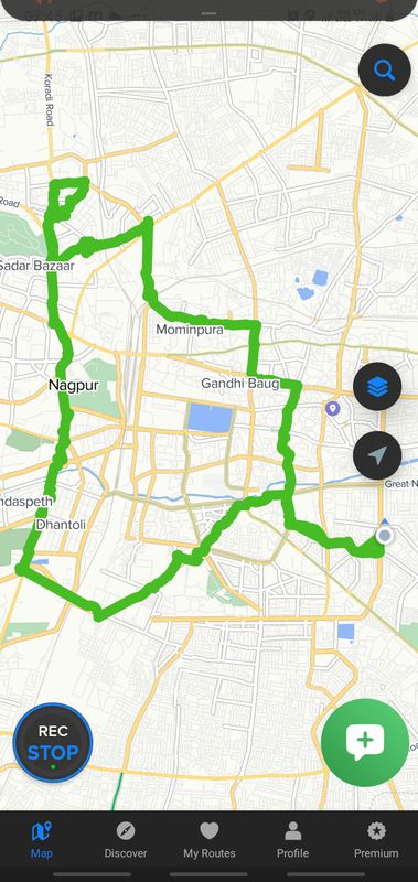 Nandanvanam Main Road 227, Nagpur to Nandanvan Road 543, Nagpur