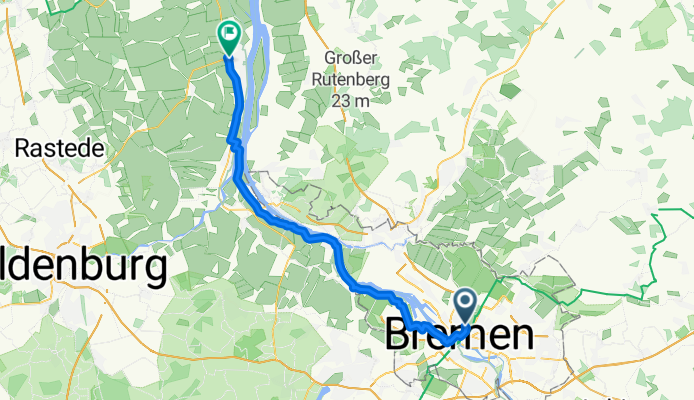 Hollerallee 101, Bremen nach Am Stadion 4, Brake