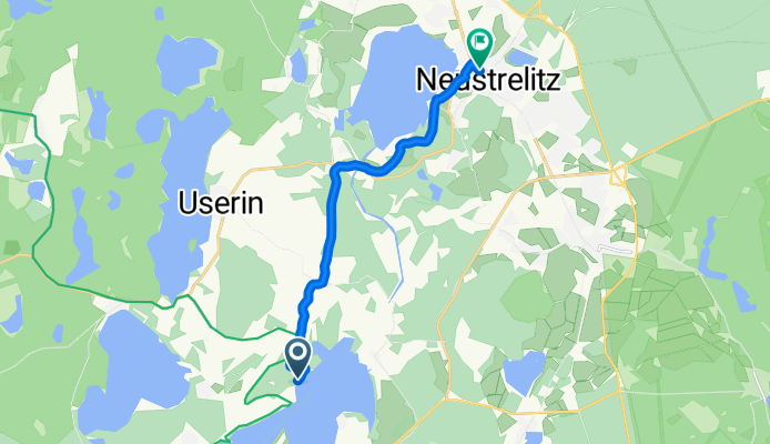 Route nach Zierker Straße 3, Neustrelitz