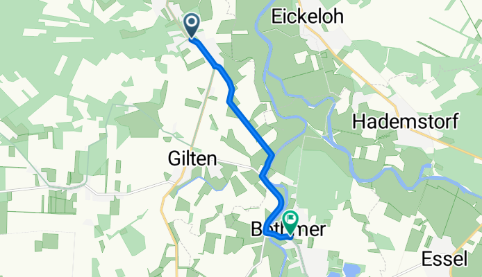 Grethemer Hauptstraße 25, Grethem nach Alte Dorfstraße 1, Schwarmstedt