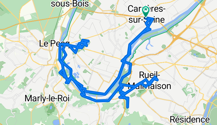 De Avenue du Maréchal Juin 16, Carrières-sur-Seine à Avenue du Maréchal Juin 18, Carrières-sur-Seine