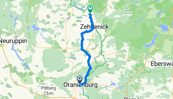 Lehnitzstraße 1, Oranienburg nach Ziegelei, Zehdenick