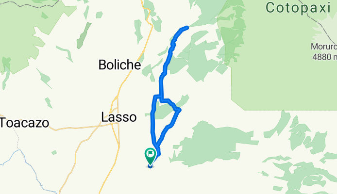 De Vía a Mulaló a entrada al Cotopaxi