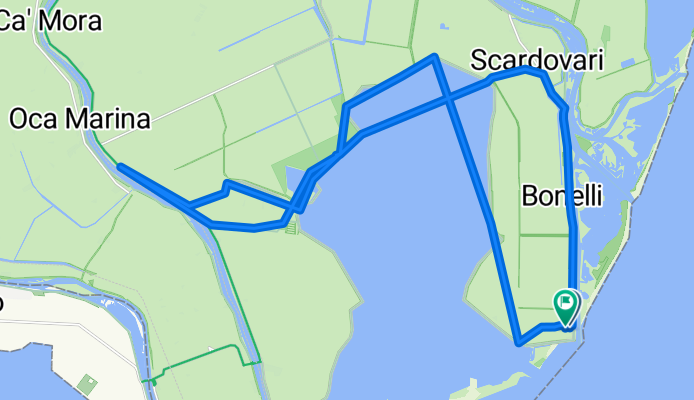 Percorso da Via del Mare 74, Villaggio Barricata