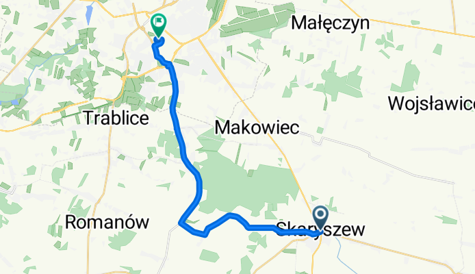 Skaryszew do Sandomierska