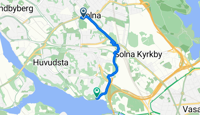 Postgången 44, Solna to Karlbergs strand 7, Solna