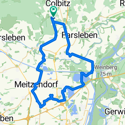 Lindhorst - Wolmirstedt - Glindenberg - Farsleber See - Barleben - Jersleben - Samswegen - Lindhorst