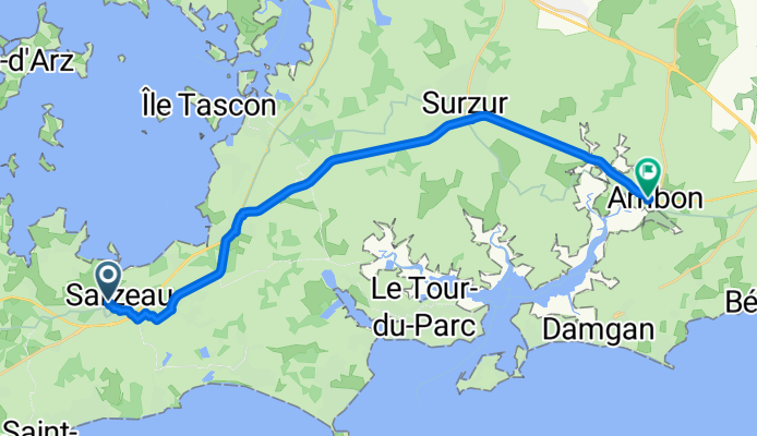 De Place Richemont 5, Sarzeau à Rue des Jardins 4, Ambon
