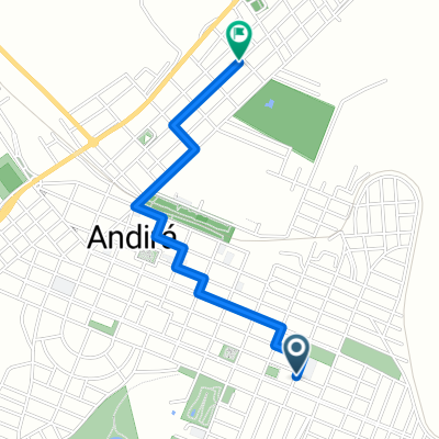 De Rua Ivaí, 515, Andirá a Rua Guaicurús, 526–736, Andirá