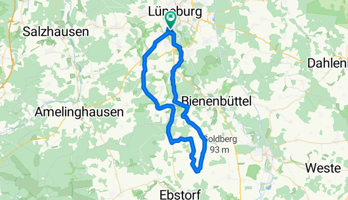 Lüneburg, Barnstedt, Velgen, Haarstorf, Rieste, Eitzen, Melbeck, Lüneburg