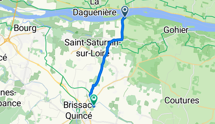 De Le Port de Vallée, Blaison-Saint-Sulpice à Camping Étang, Brissac-Loire-Aubance