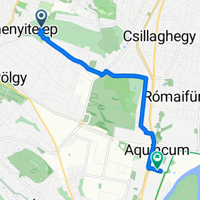 Route to Záhony utca, Budapest
