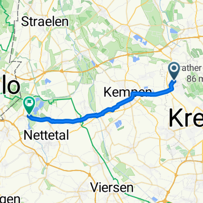 Am Strathhof 1, Krefeld nach Hinsbecker Straße 34, Nettetal