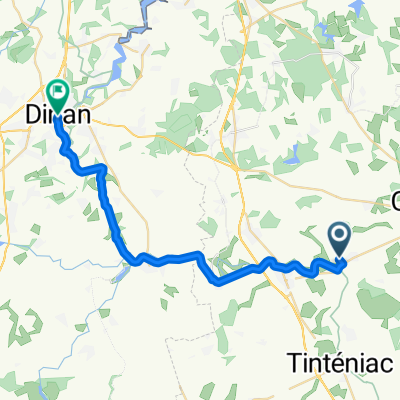 Le Château, La Chapelle Aux Filtzméens naar Rue du Marchix, Dinan