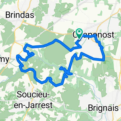 De 2 Boulevard du Général de Gaulle, Chaponost à 2 Boulevard du Général de Gaulle, Chaponost