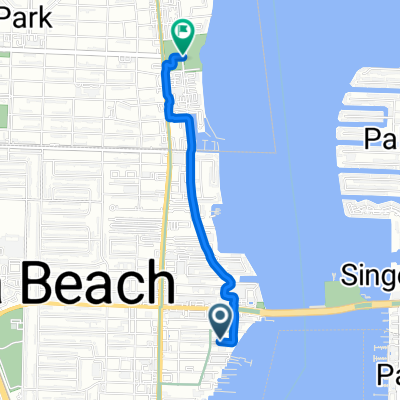 224 E 23rd St, Riviera Beach to 701 Lake Shore Dr, Lake Park