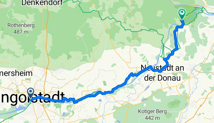 Sauerstraße 1–3, Ingolstadt nach Asamstraße 32, Kelheim