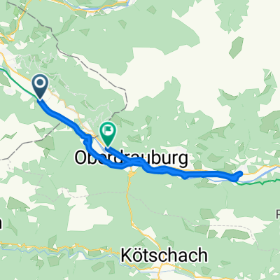 Route to Tiroler Straße, Oberdrauburg