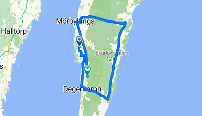 Route to Klinta 128, Degerhamn