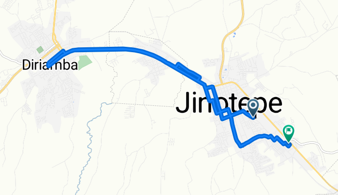 De RRW4+5HV, Jinotepe a RRQ7+HXC, Jinotepe