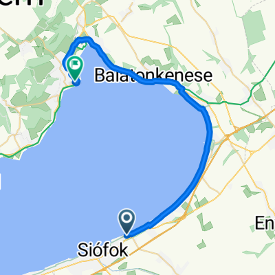 Beszédes József sétány 50a., Siófok to Hajnal utca 4., Balatonalmádi