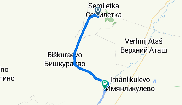 маршрут с Семилетка
