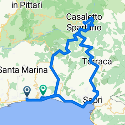 Da Traversa Seconda Di Via Pinturella in frazione Capitello 2, Ispani a Viale Tancredi d'Altavilla 44, Ispani