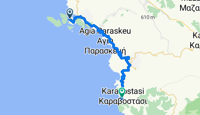Unnamed Road, Thesprotia to Unnamed Road, Karavostasi