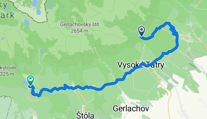 Trasa do Szentiványho, Štrbské Pleso