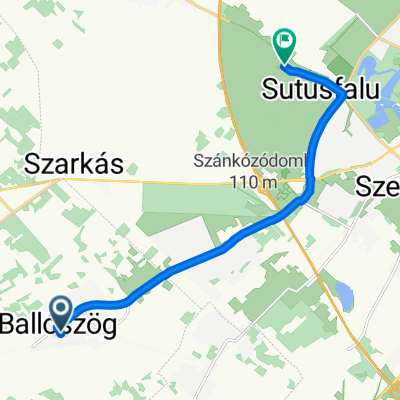 Attila utca 16, Ballószög to Hetényegyházi út 141, Kecskemét