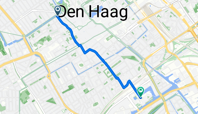 Route to Johanna Westerdijkplein 64, Den Haag