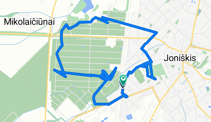 Geležinkelio gatvė 2, Joniškis to Geležinkelio gatvė 5, Joniškis