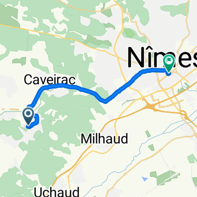 De 207 Chemin des Lauzières, Langlade à 32 Boulevard du Sergent Triaire, Nîmes