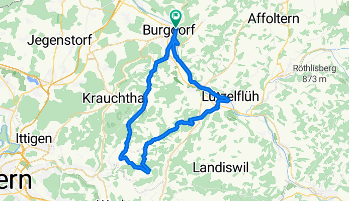Herzschlaufe 899 Burgdorf-Mänziwilegg-Burgdorf