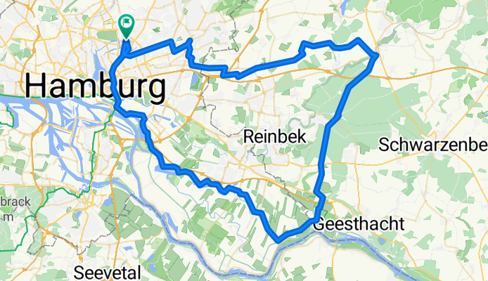 Barmbek - Tonndorf - Sachsenwald - Dove Elbe - Barmbek