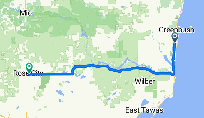 4093 E Cedar Lake Dr, Greenbush to 116–198 Wilber St, Rose City